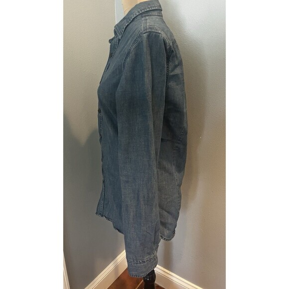Banana Republic  Denim Shirt Small Light Wash Blue Cotton - Picture 2 of 8